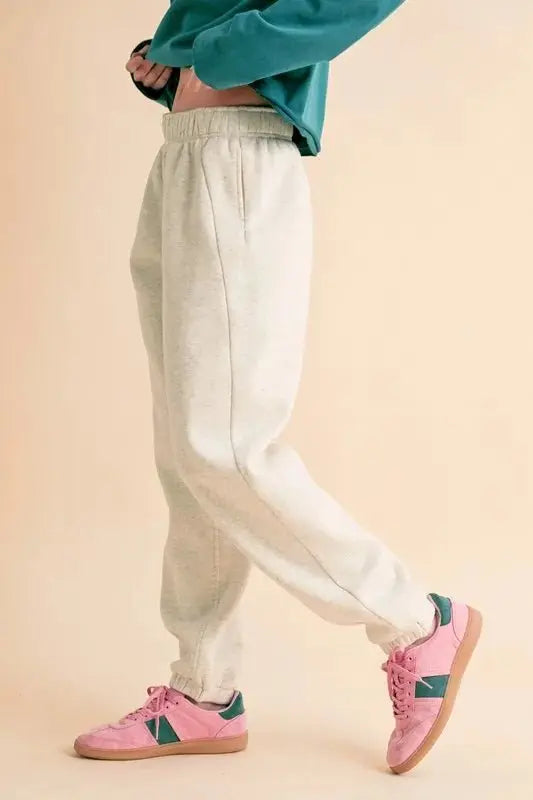 Aemi+Co Drawstring Elastic Waist Joggers for Comfort and Style - Love Salve